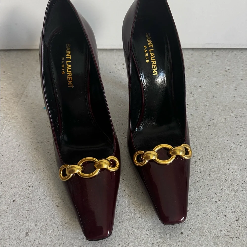 Saint Laurent Tom 110 deep bordeaux 38.5 - Picture 8 of 11